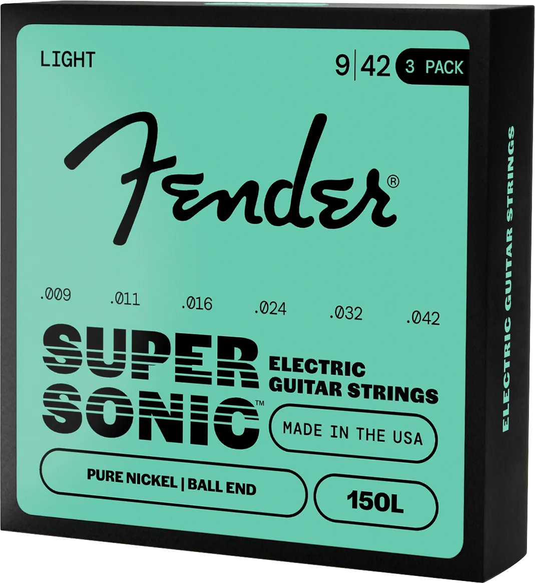 Fender SuperSonic 150 corde chitarra 009-042 3 pack nichel