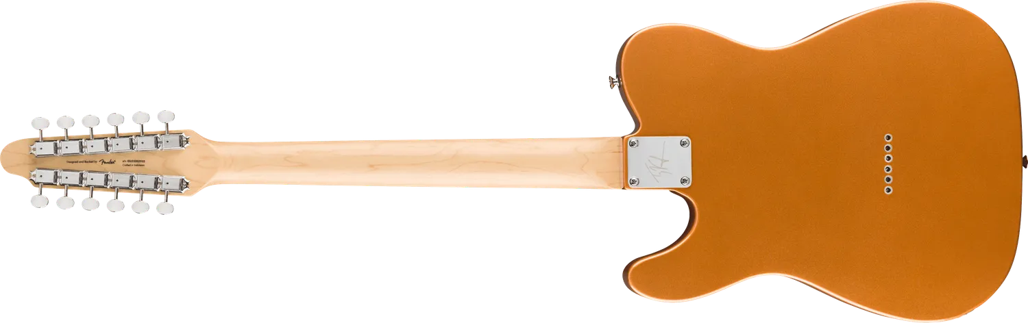 Squier Paranormal Troy Van Leeuwen Telecaster XII chitarra elettrica Copper