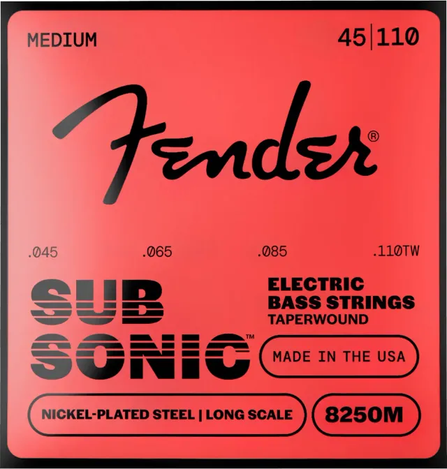 Fender SubSonic 8250 corde basso 045-110 taperwound