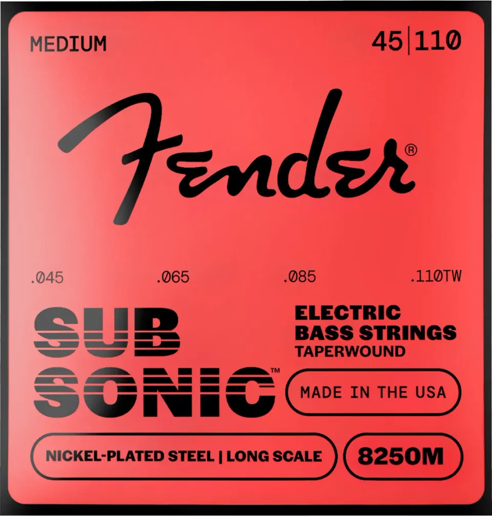 Fender SubSonic 8250 corde basso 045-110 taperwound