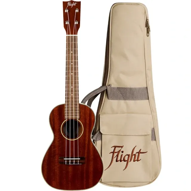 Flight MUC2 Ukulele Concerto Mogano Massello Suono Caldo