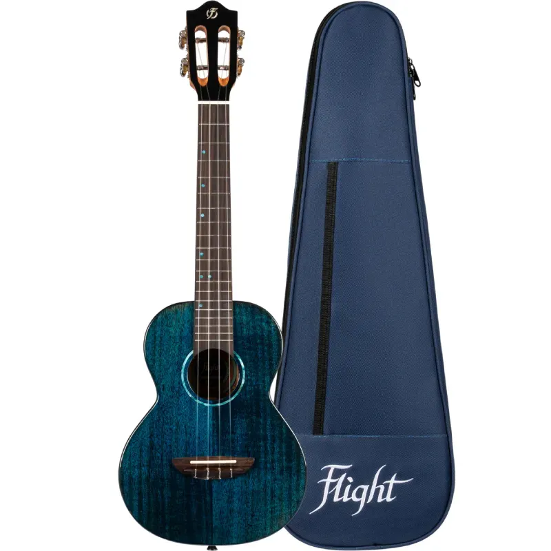 Flight Iris Tinta TDB ukulele tenore blu trasparente