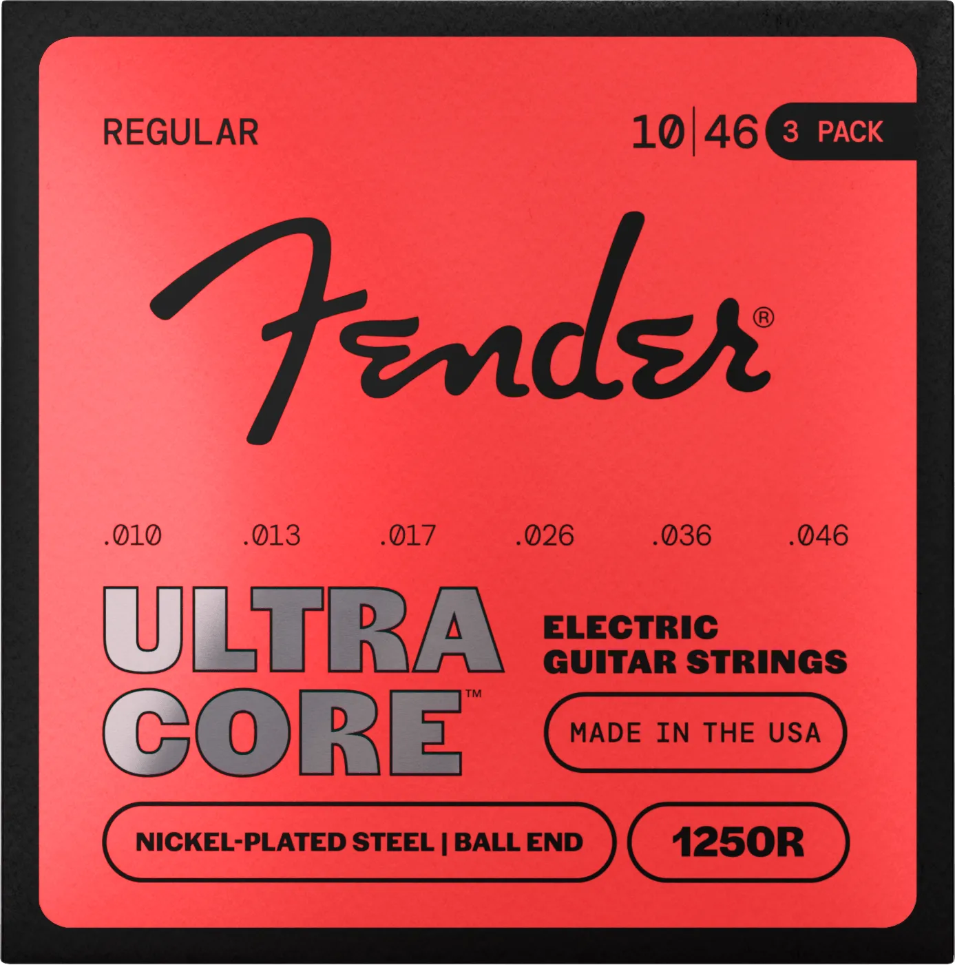 Squier UltraCore 1250 corde chitarra 09-42 3-pack nichelate
