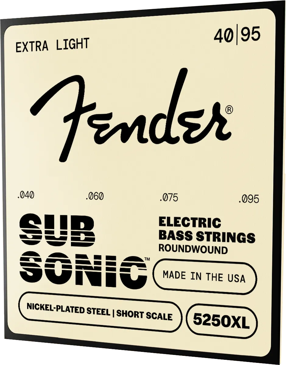 Squier SubSonic 5250 corde basso scala corta 40-95 nichel