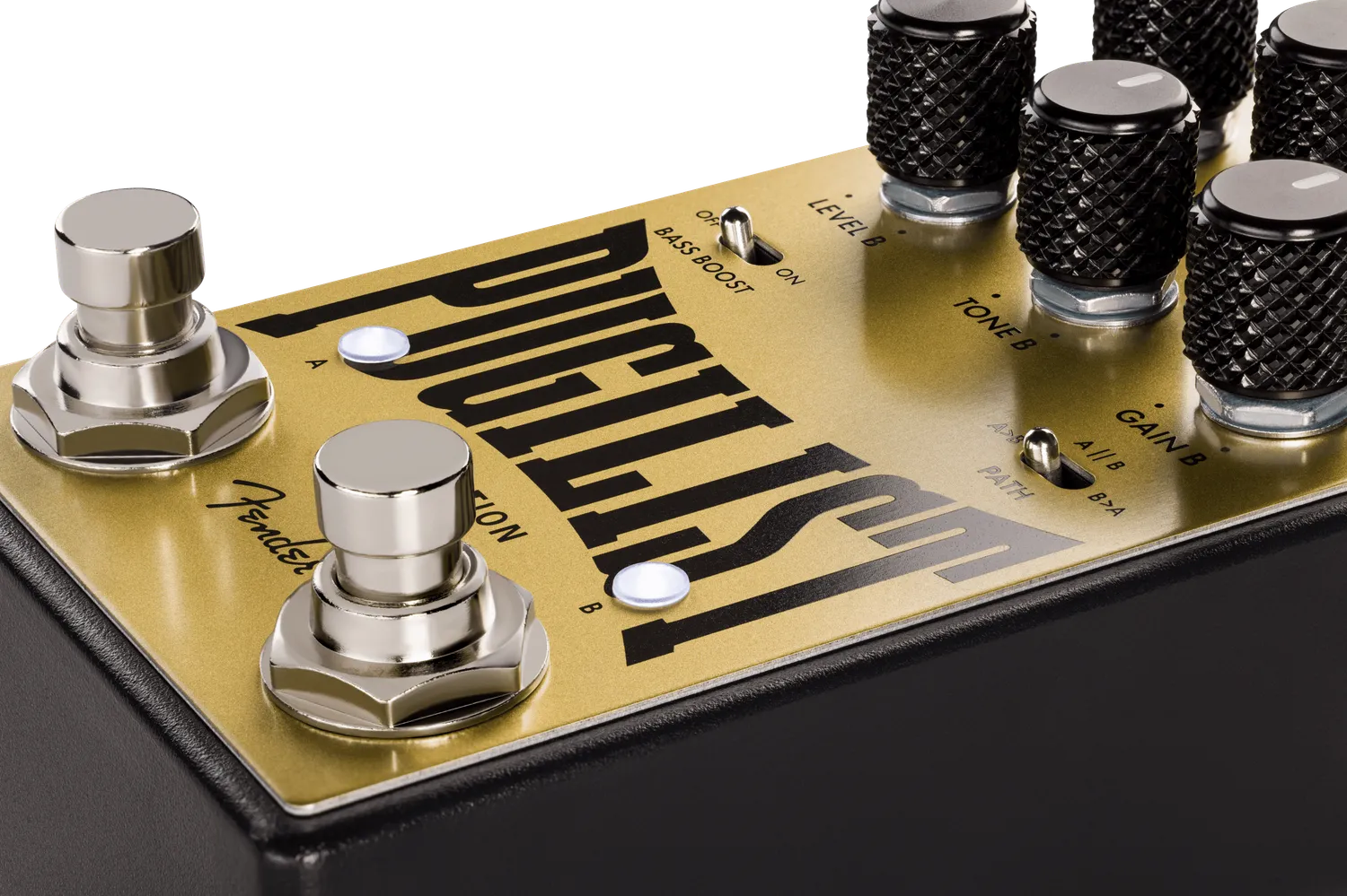 Fender Pugilist V2 pedale distorsore chitarra oro