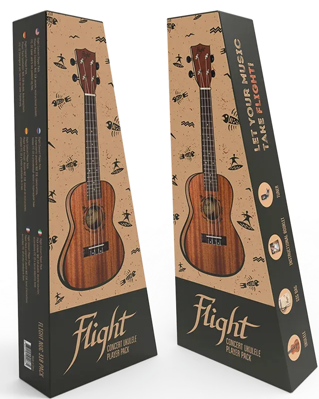 Flight Natural NUC310 ukulele concerto pack
