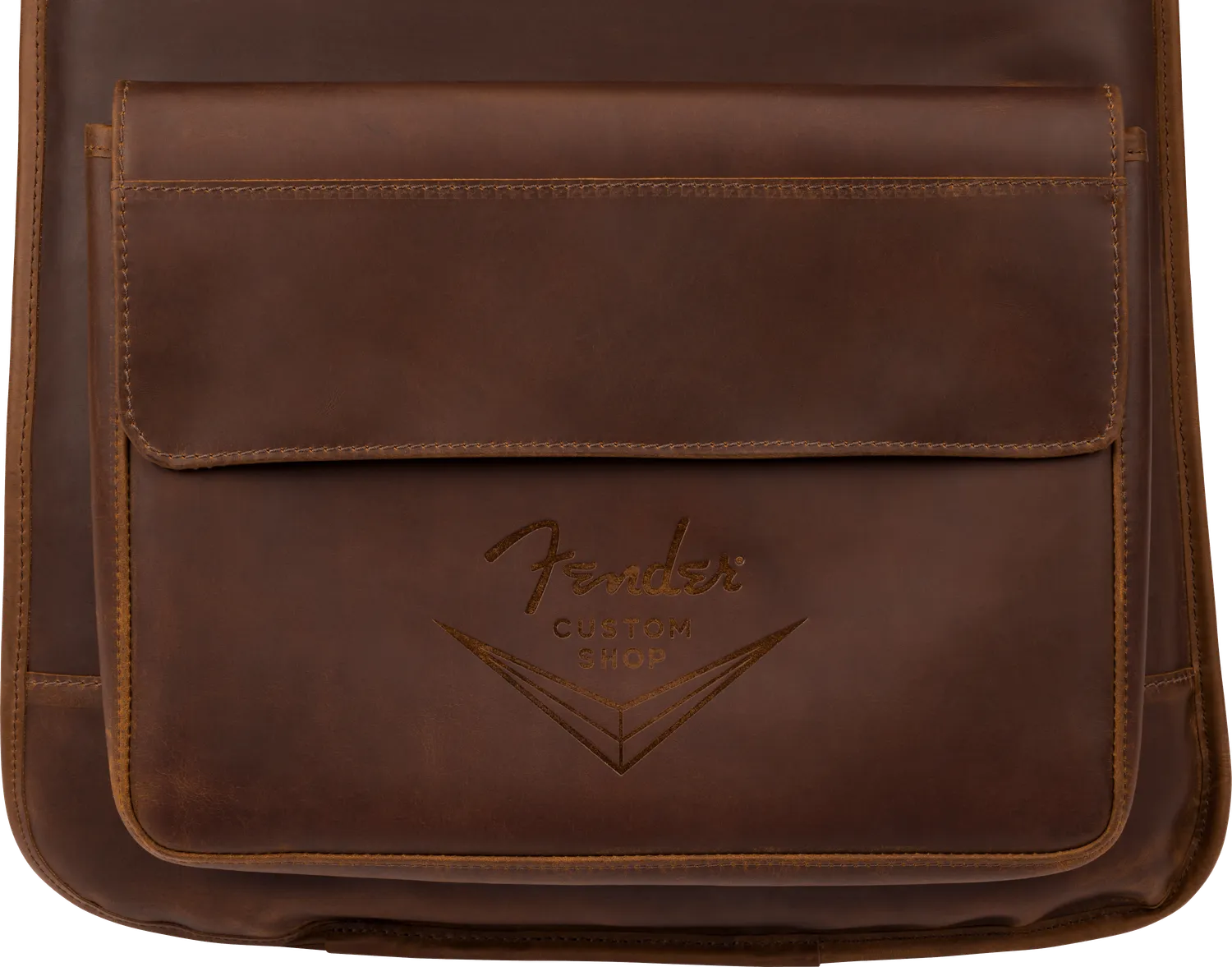 Fender Custom Shop Leather Gig Bag Marrone