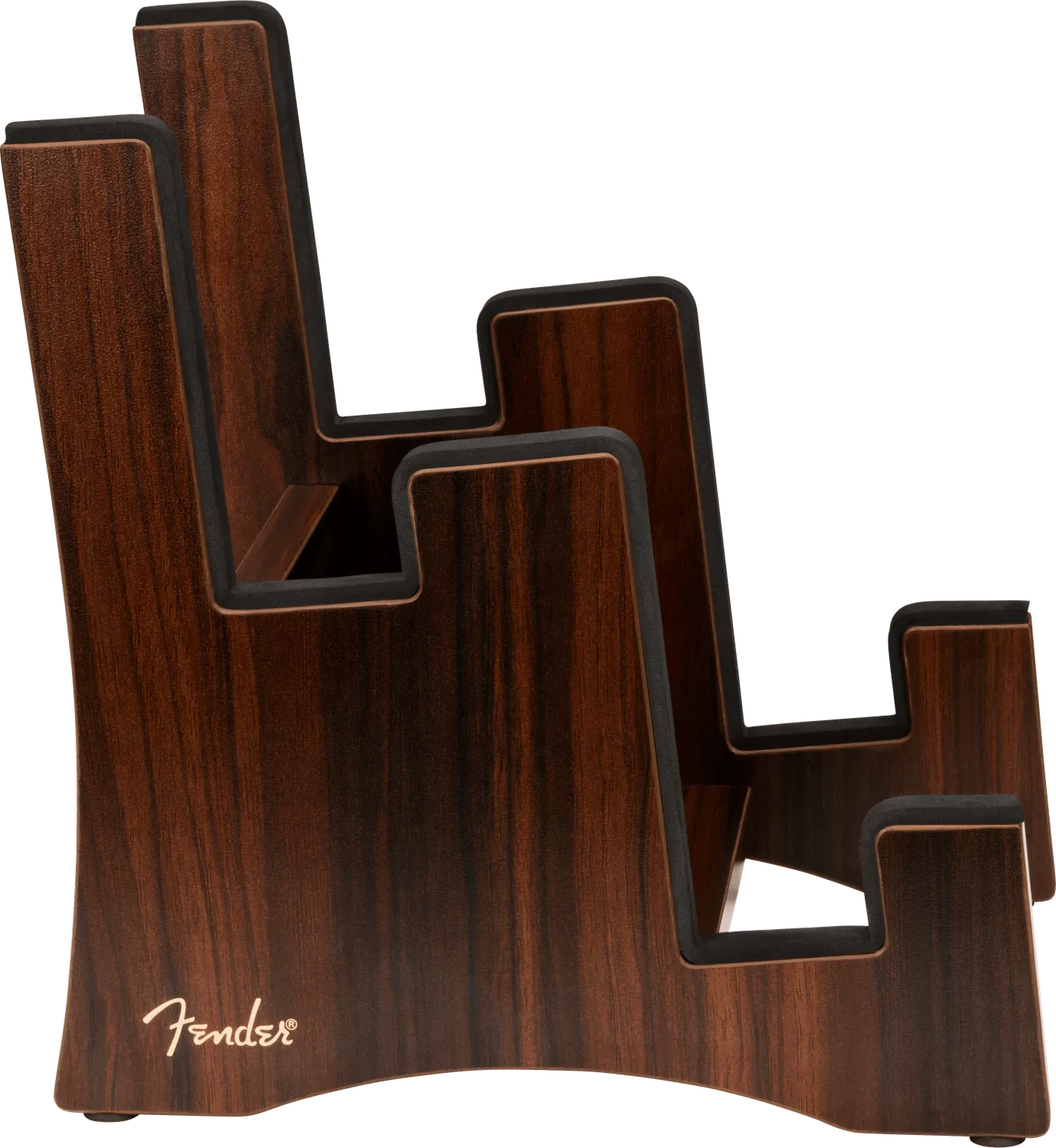 Fender Deluxe Wooden supporto chitarra doppio noce 2 posti