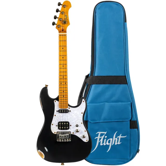 Flight Rock Pathfinder ukulele tenore elettrico relic