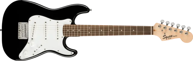 Squier Mini Stratocaster chitarra elettrica nera misura ridotta