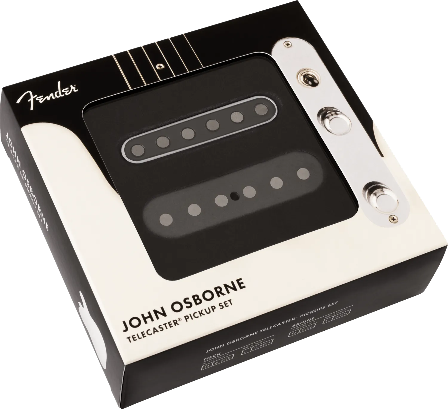 Fender John Osborne Telecaster pickup set 2 pezzi Black Chrome