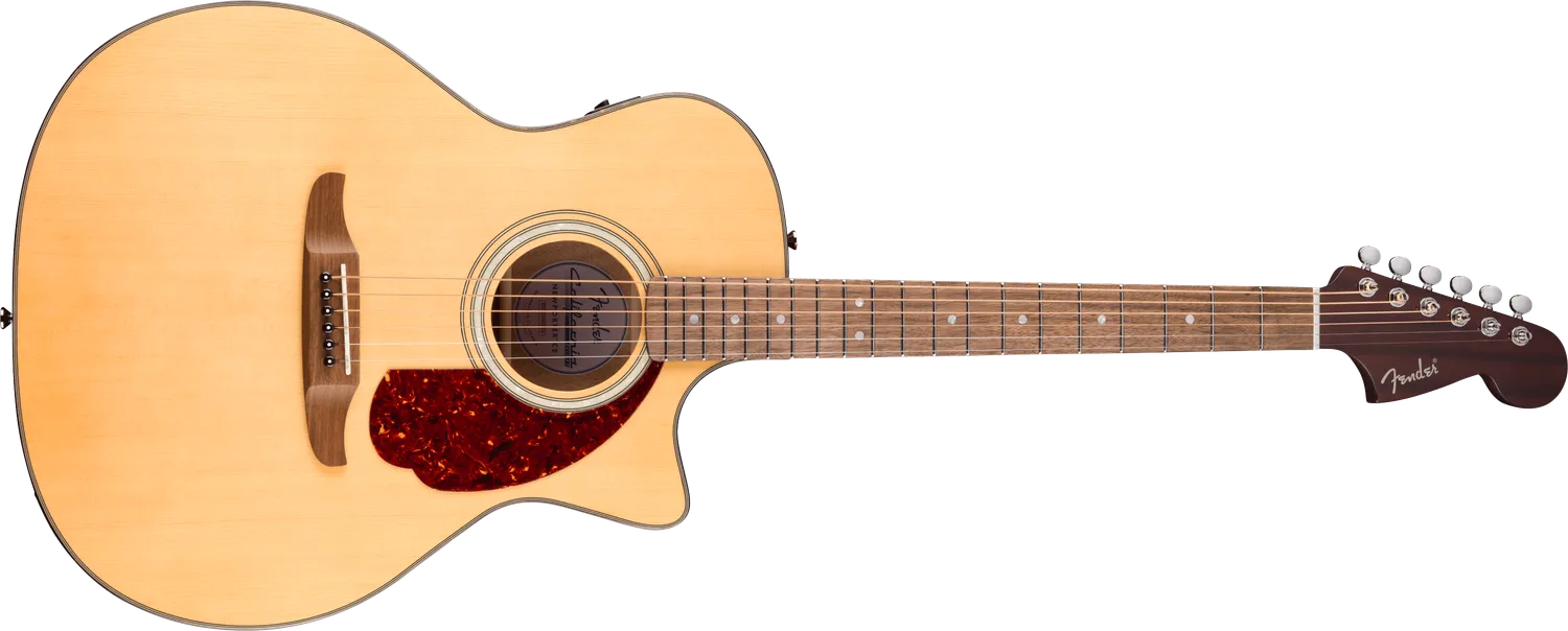 Fender California Deluxe Newporter CE acustica white blonde