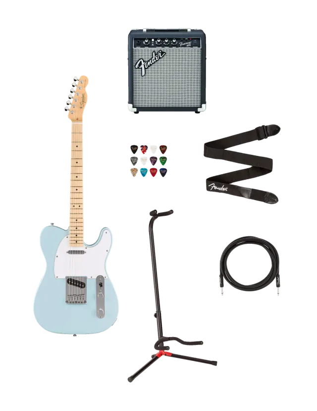 Squier Debut Telecaster bundle chitarra+Frontman 10G Sonic Blue
