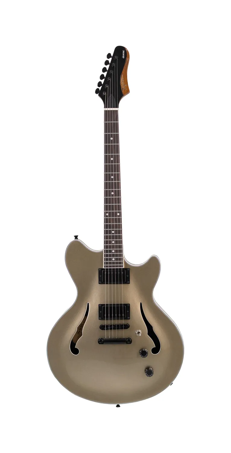 Tagima Classic Ekosonic hollow body Oro humbucker con custodia