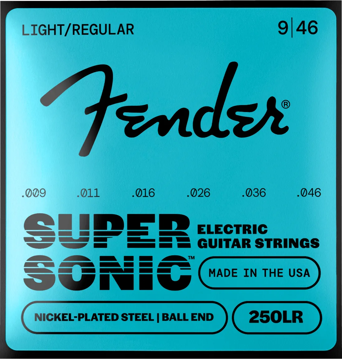 Fender SuperSonic 250 corde chitarra elettrica 010-046 nichelate