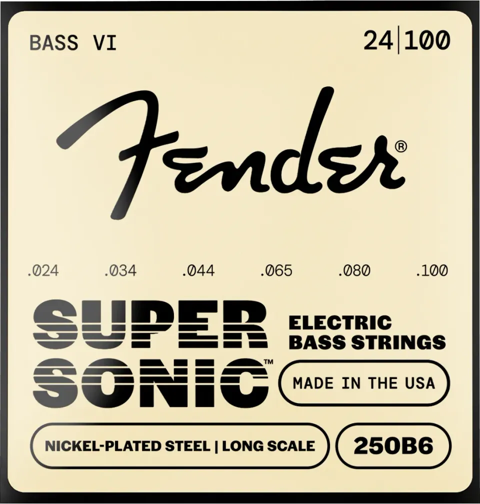 Squier SuperSonic corde Bass VI 024-100 acciaio 6 corde