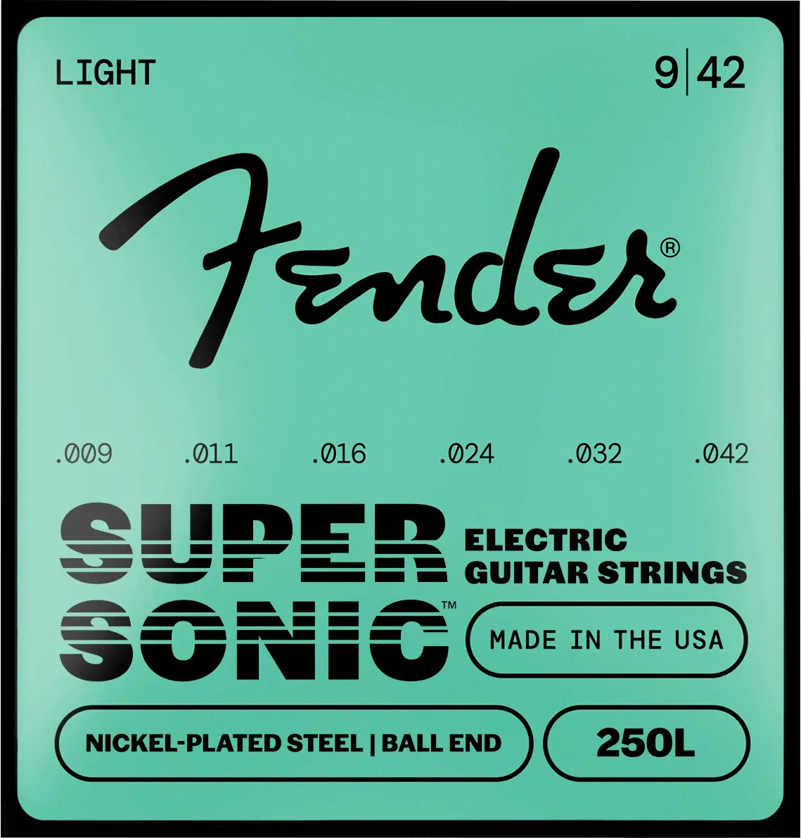 Fender SuperSonic 250 corde chitarra elettrica 010-046 nichelate