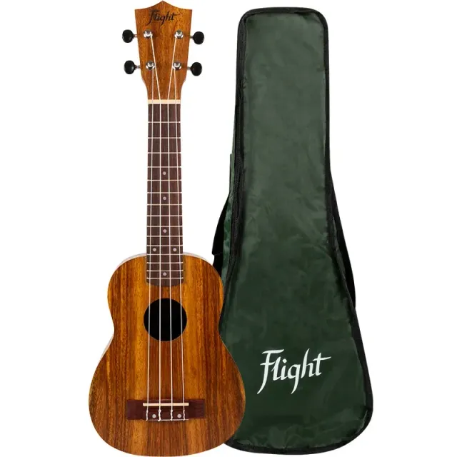 Flight Natural NUS200 Teak ukulele soprano in teak