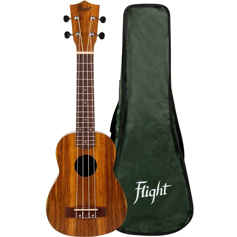 Flight Natural NUS200 Teak ukulele soprano in teak