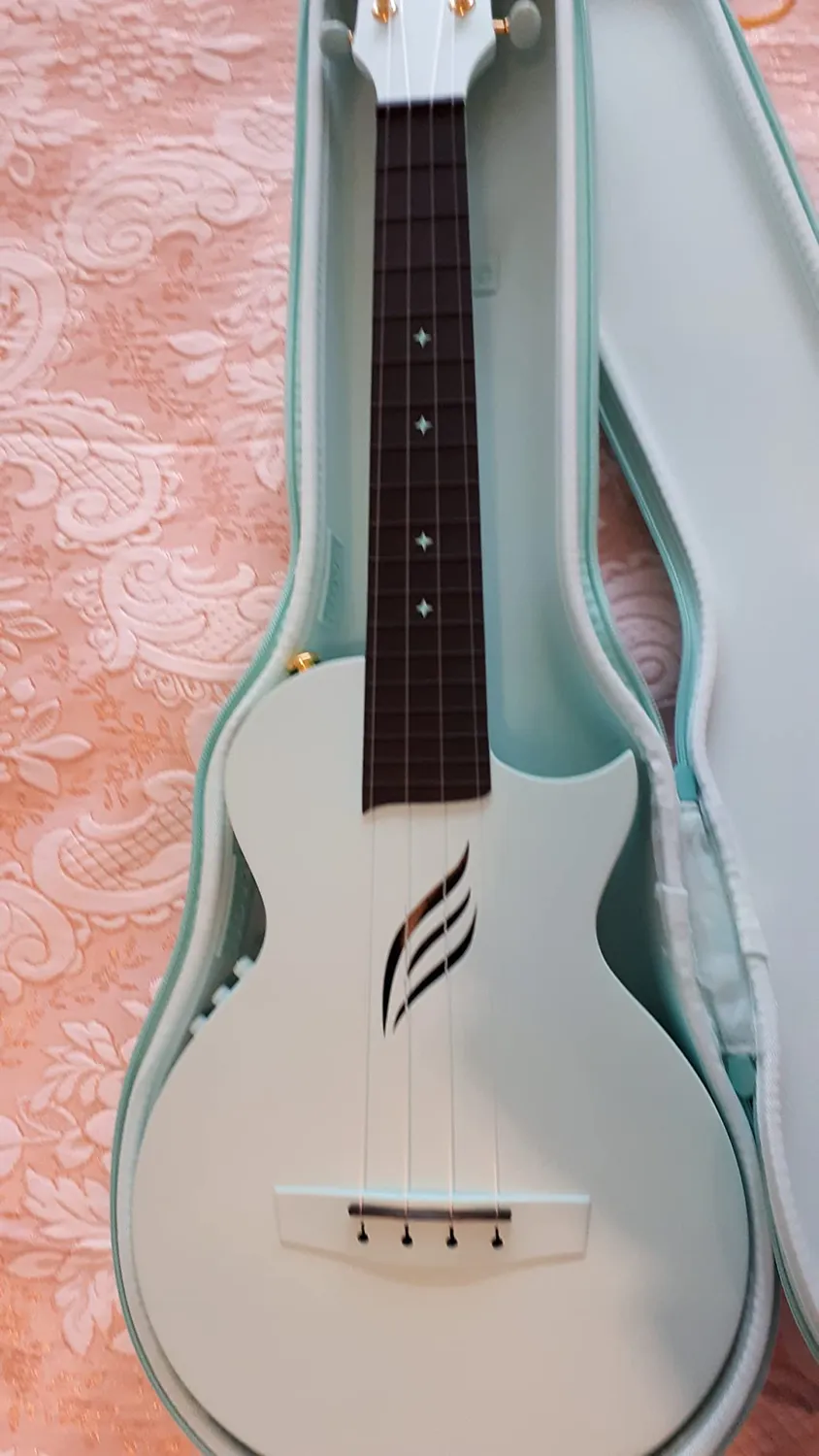 Enya Nova U/BL EQ ukulele concerto blu elettrico kit