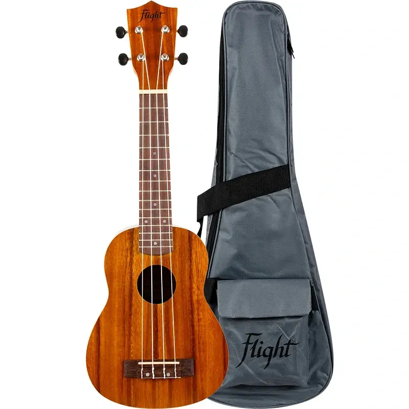 Flight NUS250 ukulele soprano acacia naturale