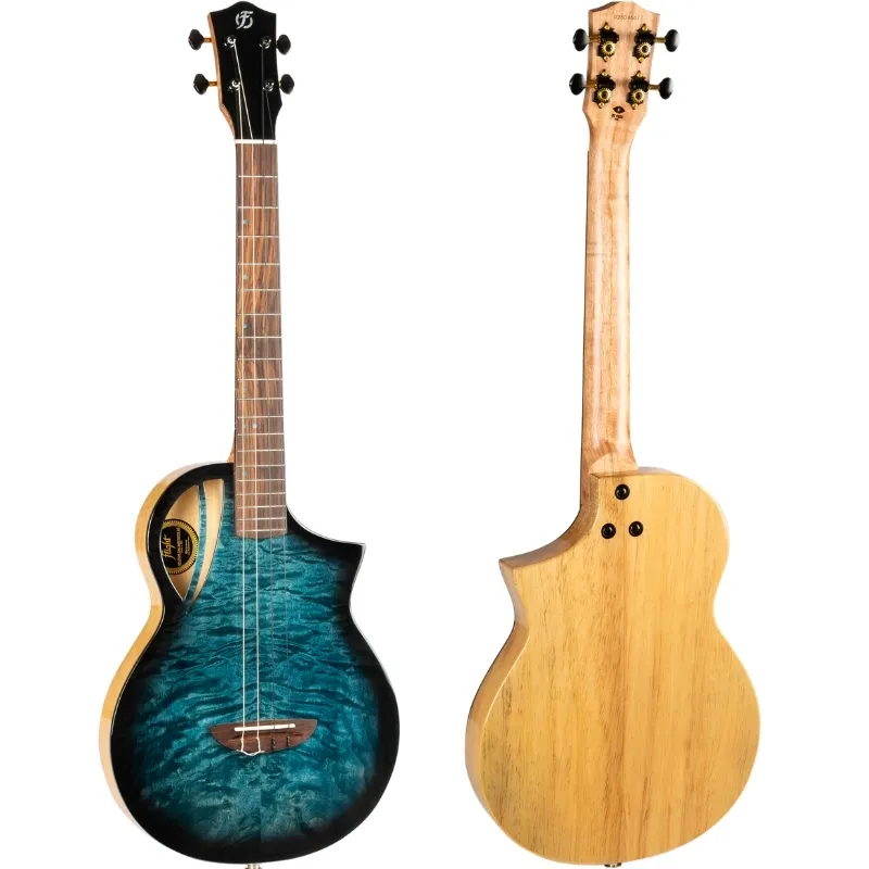 Flight Royal Aviator QM ukulele baritono elettrificato acero