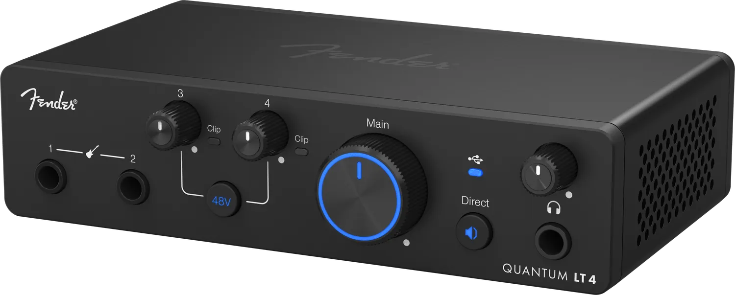 Fender Quantum LT 4 interfaccia audio USB-C 2 preamp