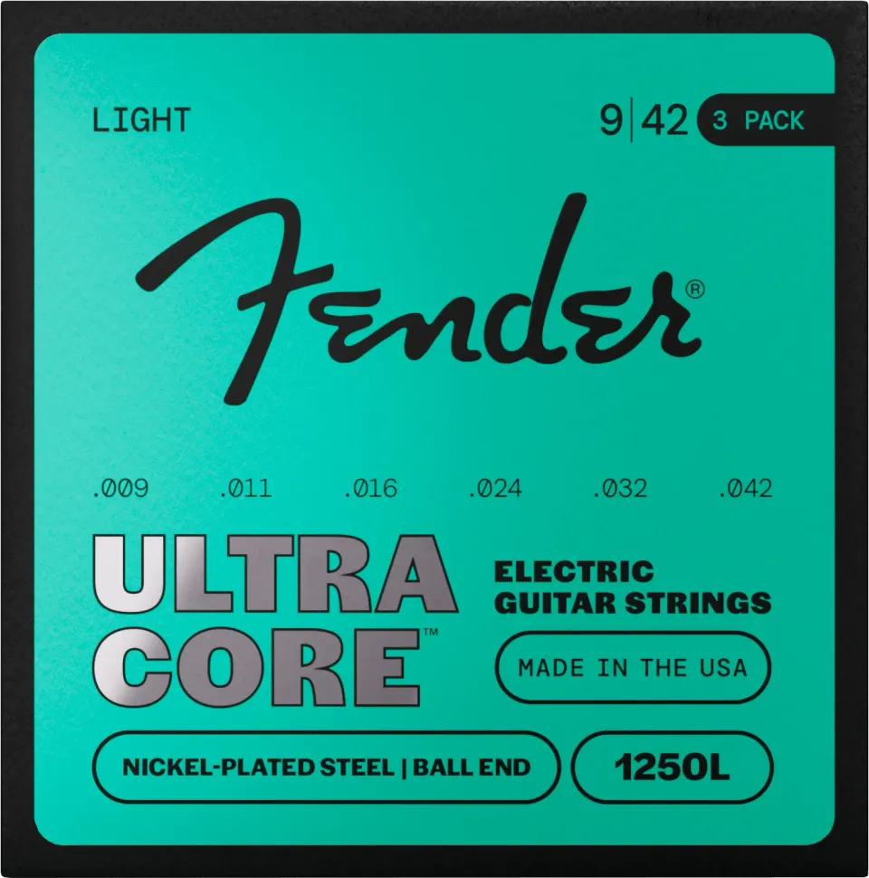 Squier UltraCore 1250 corde chitarra 09-42 3-pack nichelate