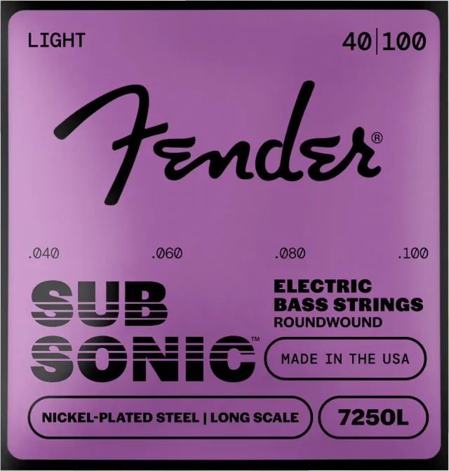 Fender SubSonic 7250 corde basso 45-105 nichelate