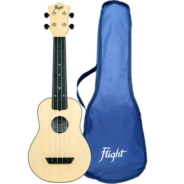 Flight Travel TUS35 ukulele soprano Natural plastica