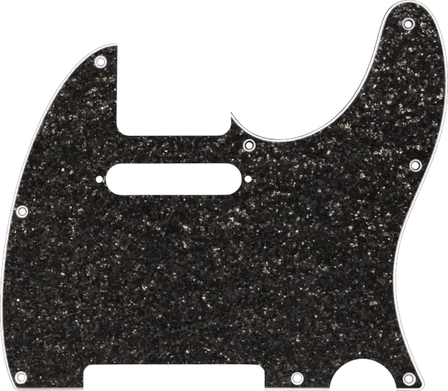 Squier Hybrid Glass Glitter Telecaster battipenna S/S Dark Gray Sparkle