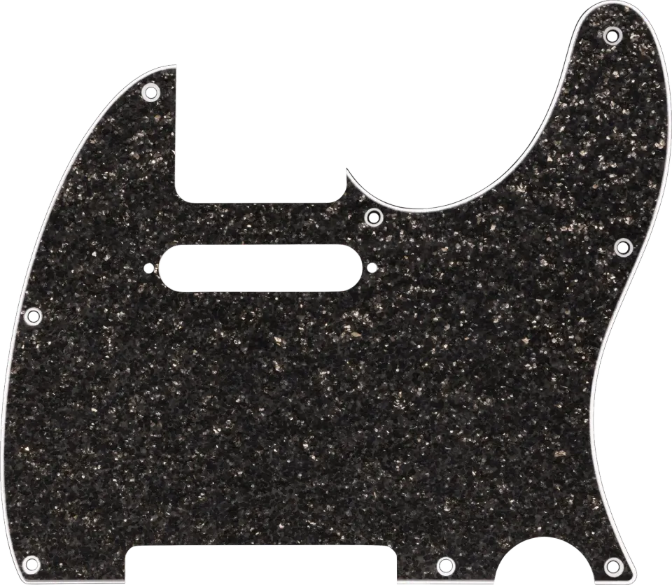 Squier Hybrid Glass Glitter Telecaster battipenna S/S Dark Gray Sparkle