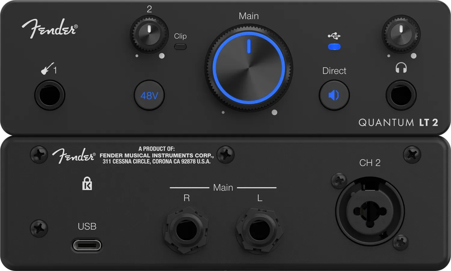 Fender Quantum LT2 interfaccia audio USB-C per chitarra