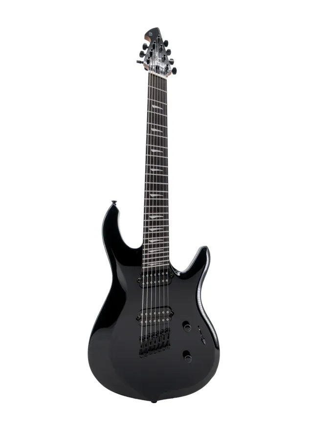 Tagima Unique True Range 7 chitarra 7 corde nera multiscale