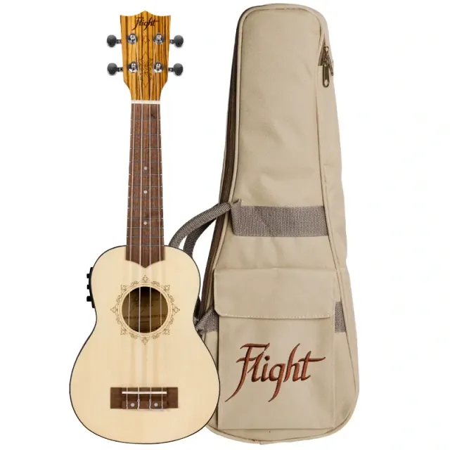 Flight DUS320CEQ SP/ZEB ukulele soprano elettrificato