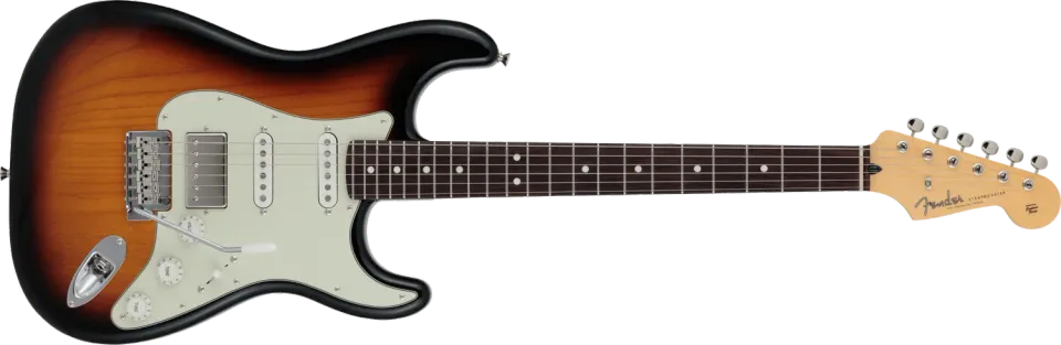 Fender Hybrid II Stratocaster HSS elettrica blu japan