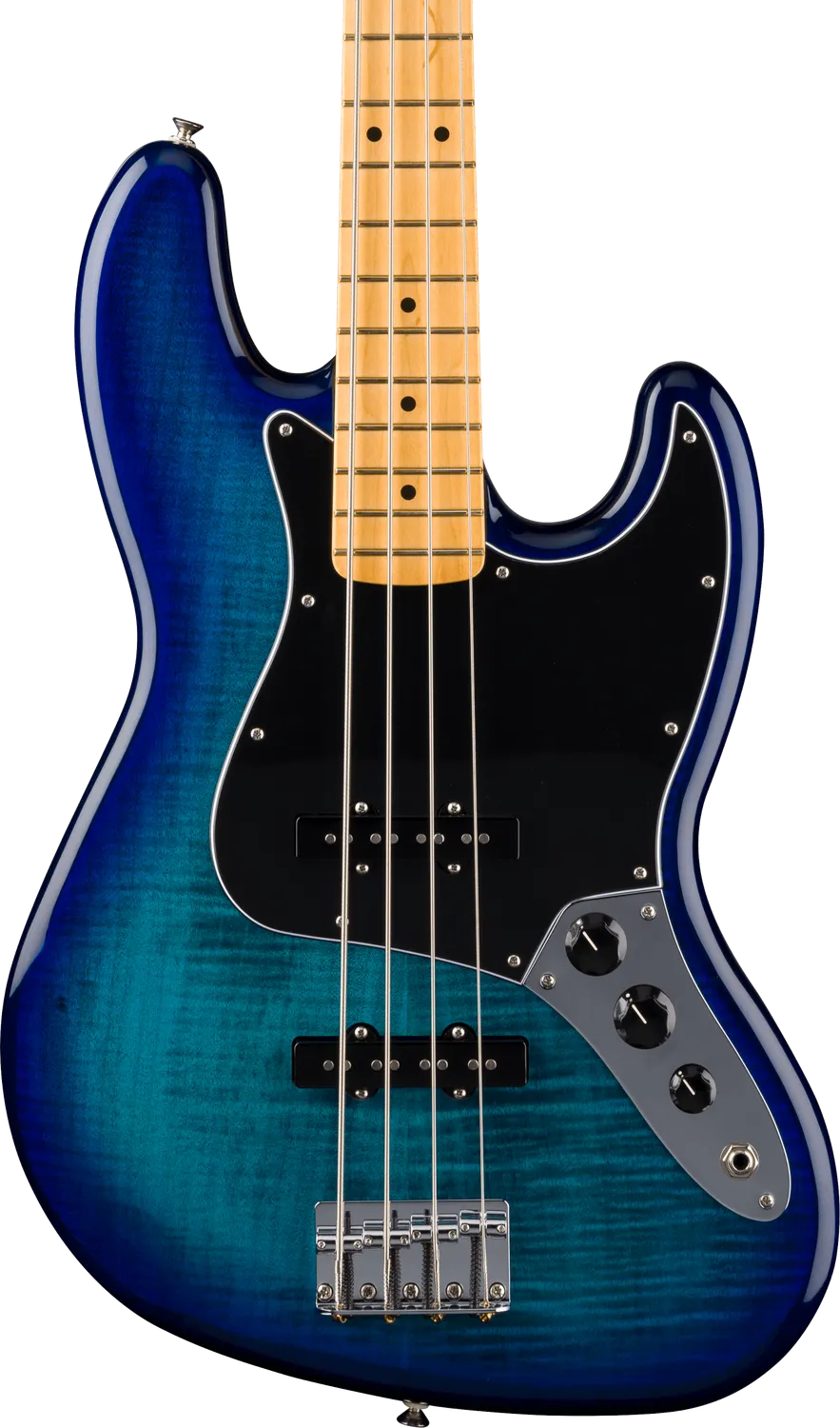 Fender Player II Jazz Bass Plus Top basso Blue Burst ontano