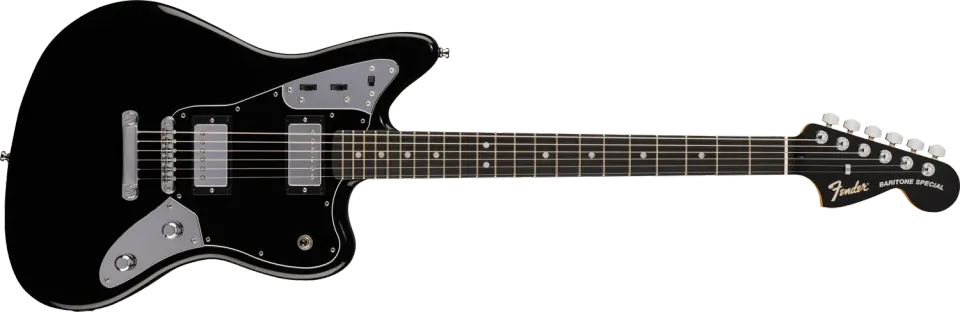 Fender Fusion Jaguar Baritone chitarra Black