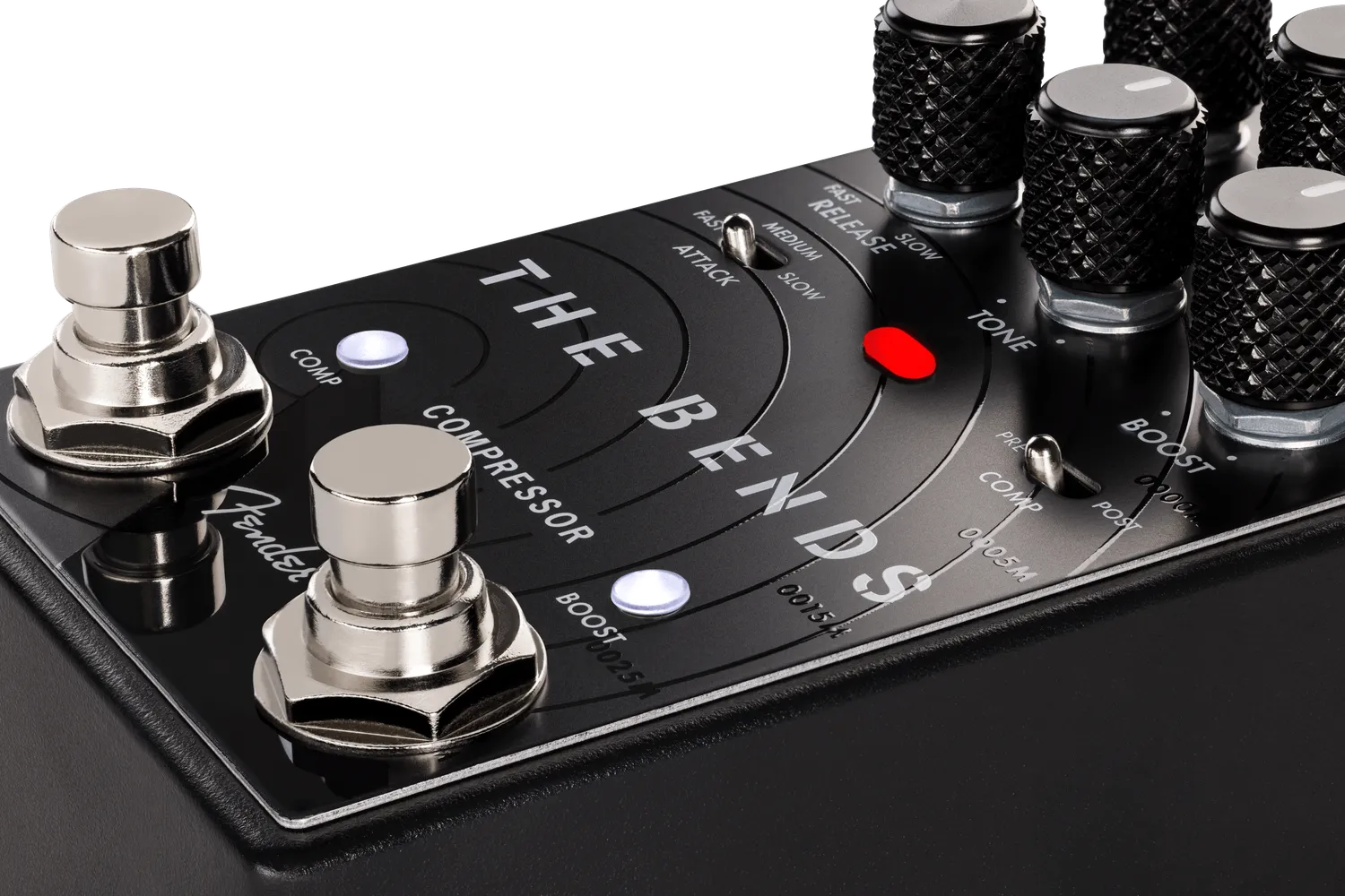 Fender The Bends V2 pedale compressore booster nero
