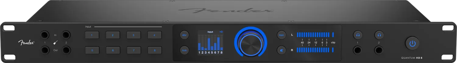Fender Quantum HD 8 scheda audio USB-C nera 26x30