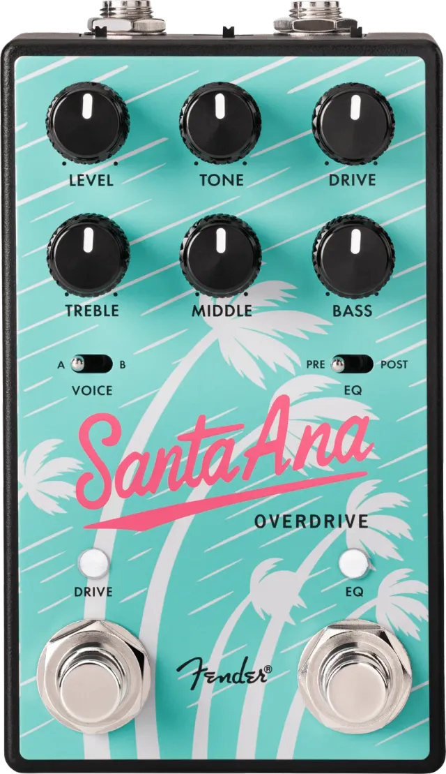 Fender Santa Ana V2 pedale overdrive Sea Foam Green JFET