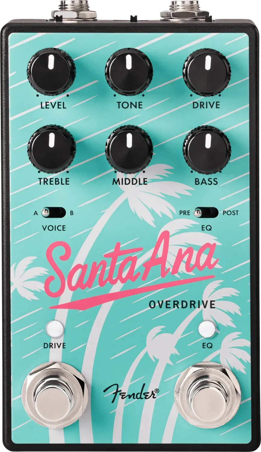 Fender Santa Ana V2 pedale overdrive Sea Foam Green JFET